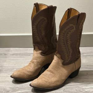 Vintage Justin Made In USA Elephant Boots